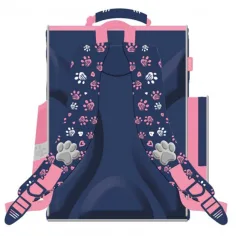 Zaino scolastico anatomico rosa con gattino "My Little Friend", 35x27x16cm immagine 2