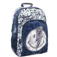 Zaino scolastico arrotondato Smiley Thunder, 33x16x45cm