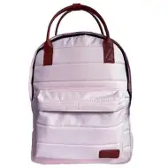 Zaino scolastico arrotondato rosa chiaro, 40x30x12cm