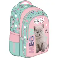 Zaino scolastico con gattino "My Little Friend Fluffy Kitty" BPL58 44x31x19 cm