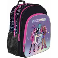 Zaino scolastico nero Monster High, zaino 38x30x18cm