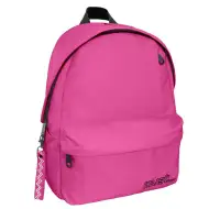Zaino scolastico rosa arrotondato a quattro scomparti, 32x17x42 cm