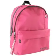 Zaino scolastico rosso chiaro arrotondato a quattro scomparti, 32x17x42 cm