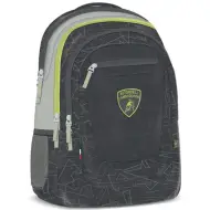 Zaino scolastico verde-grigio Lamborghini AU-4