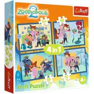 Zootropolis 2 - Puzzle 4 in 1 da 35-48-54-70 pezzi - Trefl