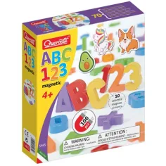Quercetti: set magnetico ABC + 123 da 106 pezzi
