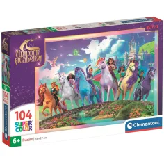 Accademia degli Unicorni puzzle Supercolor da 104 pezzi - Clementoni