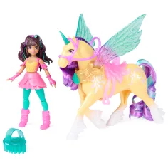 Accademia degli Unicorni: Set di gioco Ava la bambola Wing Magic e l'unicorno Leaf - Spin Master immagine 2
