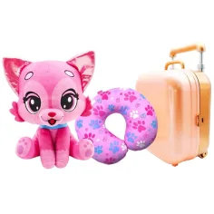 Amici da viaggio – Rosie Jetset Avventuriera Kitti gattino di peluche con valigia e cuscino per il collo immagine 2