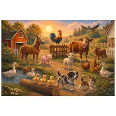 Amici della fattoria puzzle 100 pezzi - Trefl immagine 2