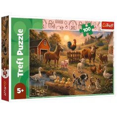 Amici della fattoria puzzle 100 pezzi - Trefl
