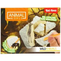 Animal World mini set archeologico – animali selvatici
