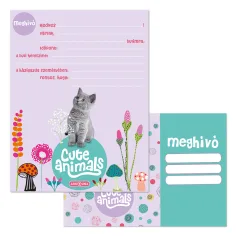 Ars Una: Animali Carini - Set di inviti con gattini da 10 pezzi con busta
