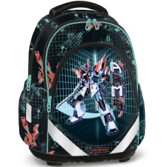 Ars Una: A.R.M.S. zaino scolastico anatomico con stampa di robot, 33×43×22 cm