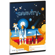 Ars Una: Gravity astronauta a quadretti quaderno A/5
