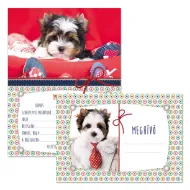Ars Una: Inviti per festa con cani con busta, confezione da 10 pezzi