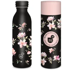 Ars Una Magnolia borraccia in metallo a doppia parete 600ml
