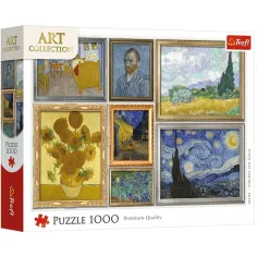 Art Collection: collezione di Vincent van Gogh puzzle da 1000 pezzi - Trefl immagine 1
