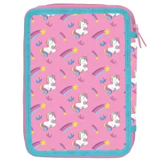 Must: Astuccio a più piani con motivo unicorno 15x21cm immagine 2