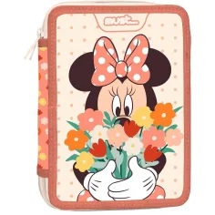 Colore: Minnie Mouse astuccio a due piani imbottito