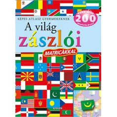 Atlante illustrato per bambini - I bandiere del mondo libro educativo con adesivi