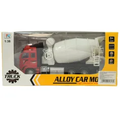 Auto in lega: Camion betoniere con ruote a sbalzo con luce e suono in due varianti 19cm 1pz immagine 11