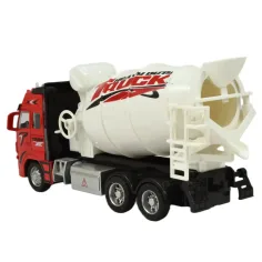 Auto in lega: Camion betoniere con ruote a sbalzo con luce e suono in due varianti 19cm 1pz immagine 4