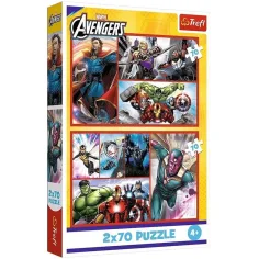 Avengers - Vendicatori - puzzle da 2 x 70 pezzi - Trefl
