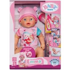 Baby Born: Emma set di bambola interattiva con accessori 43 cm - Zapf Creation immagine 3