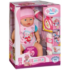 Baby Born: Emma set di bambola interattiva con accessori 43 cm - Zapf Creation immagine 1