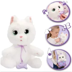 Baby Paws figura di peluche interattiva – Gatto bianco immagine 2
