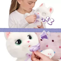Baby Paws figura di peluche interattiva – Gatto bianco immagine 3