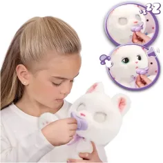 Baby Paws figura di peluche interattiva – Gatto bianco immagine 4