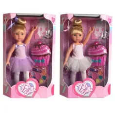 Bambola ballerina con set di trucco e maschera facciale in due varianti