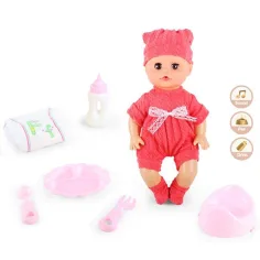 Bambola che piscia con suoni e accessori 33cm immagine 2