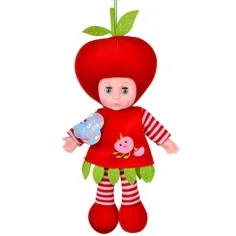 Bambola con corpo di straccio in costume di mela o fragola da 36 cm 1 pz
