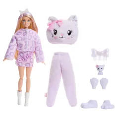 Barbie: Cutie Reveal sorpresa bambola - Gatto - Mattel immagine 2