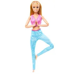 Barbie: Bambola yoga flessibile con capelli biondi - Mattel Unico immagine 2