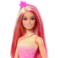 Barbie Dreamtopia: Bambola principessa in abito rosa con farfalle - Mattel immagine 4