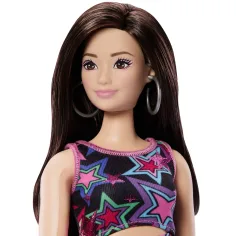 Barbie Fashionista Amiche bambola di moda stilosa con vestito a stelle - Mattel immagine 3
