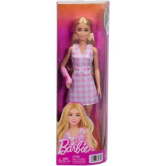 Barbie: Fashionista Amiche stilose bambola di moda in gesso con vestito a quadri rosa – Mattel