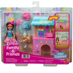 Barbie: festa di compleanno di Chelsea con bambola e cucciolo – Mattel