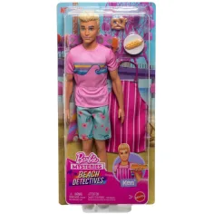 Barbie Mysteries: Beach Detectives - Ken doll con accessori - Mattel