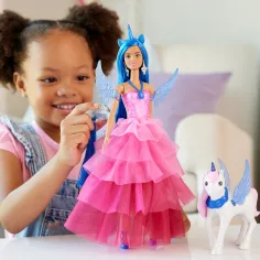 Barbie: Principessa pegaso zaffiro con accessori - Mattel immagine 6