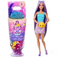 Barbie Reveal profumato Shaker serie con bambola dai capelli viola e pesce unicorno - Mattel