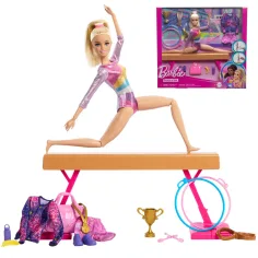 Barbie: Set di gioco con bambola ginnasta e accessori - Mattel