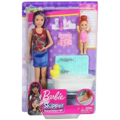 Barbie: set da gioco Skipper babysitter per il bagnetto - Mattel