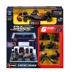 Bburago: Auto da corsa F1 - Red Bull RB21 Pit / Max Verstappen 1/43 immagine 1