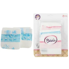 BEAU Baby Giocattolo Bambola Pannolino Set da 3 pezzi immagine 1