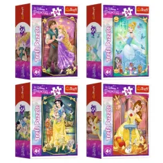 Bellissimi puzzle mini delle Principesse Disney da 54 pezzi in diverse varianti - Trefl